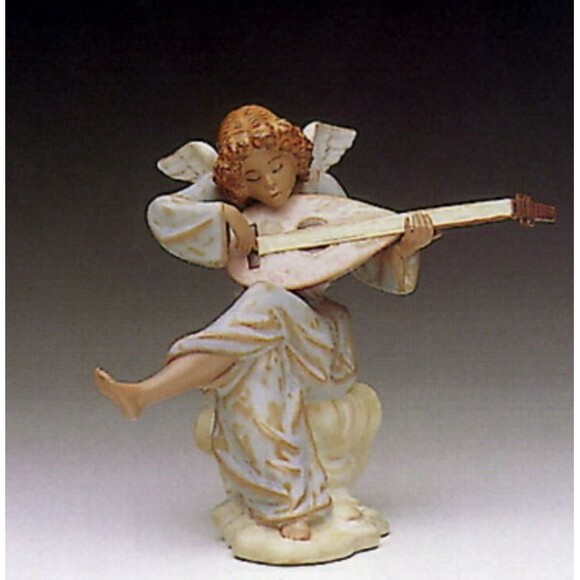 Lladro Heavenly Sounds Angel Musician Gres Figurine #12195 Retired Spain